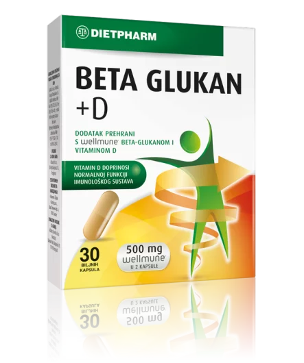 Dietpharm Beta Glukan + Vitamin D Kapsule Za Imunitet | Online Ljekarna ...