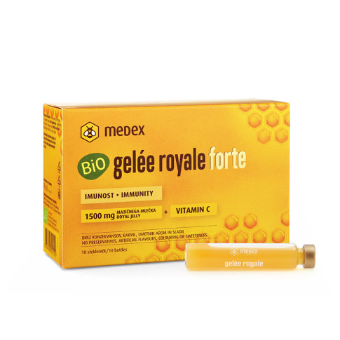 Medex Gelee Royal Bio forte 1500 matična mliječ u ampulama, 10 ampula