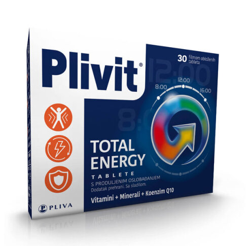 PLIVIT Total Energy multivitamini, 30 tableta
